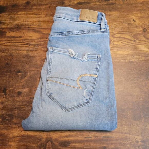 American Eagle Jeans 6 R Jeggings Next Level Stretch Curvy Highest Rise - Picture 3 of 11